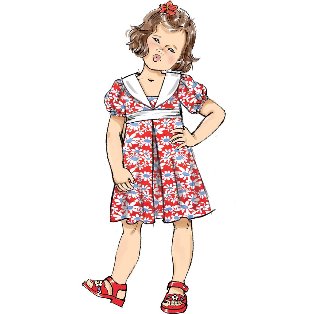 Butterick Pattern B6886 Childrens Dress 6886 Image 4 From Patternsandplains.com