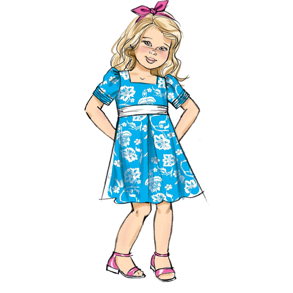 Butterick Pattern B6886 Childrens Dress 6886 Image 5 From Patternsandplains.com