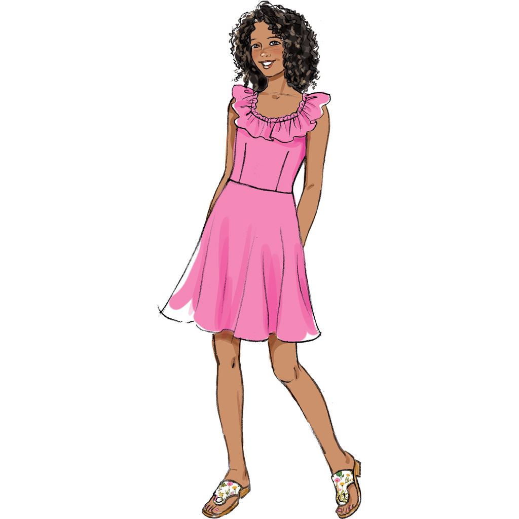 Butterick Pattern B6888 Girls Dress Jumpsuit Romper and Sash 6888 Image 3 From Patternsandplains.com