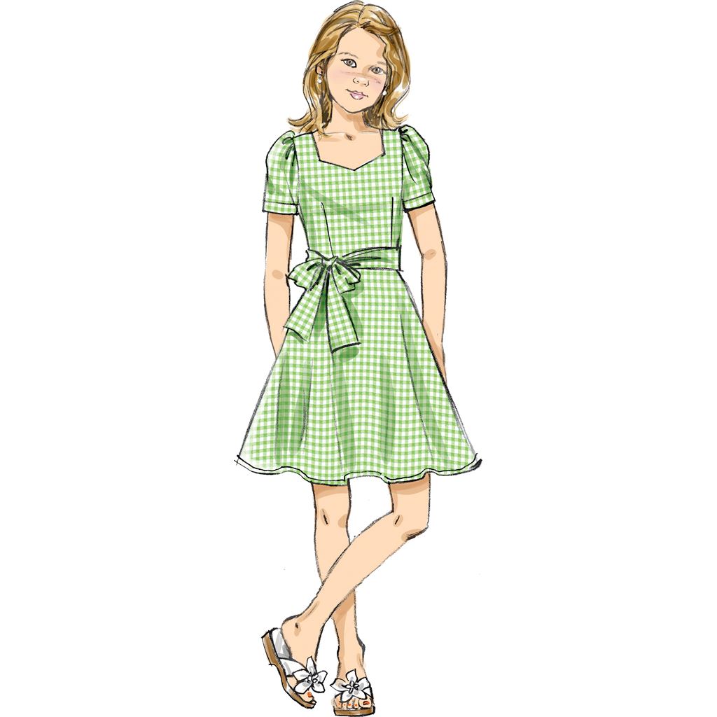 Butterick Pattern B6888 Girls Dress Jumpsuit Romper and Sash 6888 Image 4 From Patternsandplains.com