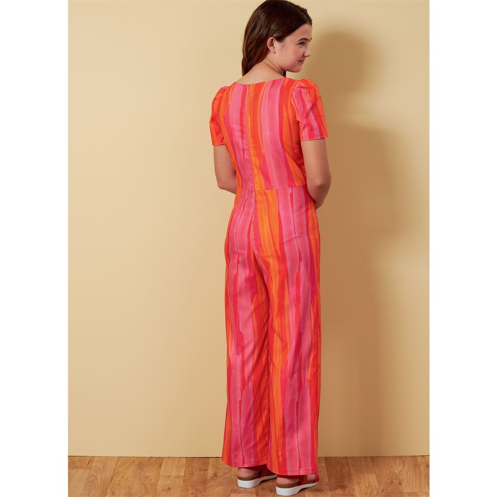 Butterick Pattern B6888 Girls Dress Jumpsuit Romper and Sash 6888 Image 6 From Patternsandplains.com