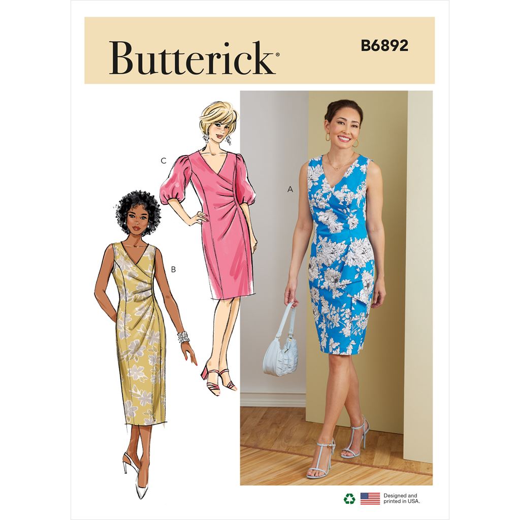 Butterick Pattern B6892 Misses Dress 6892 Image 1 From Patternsandplains.com