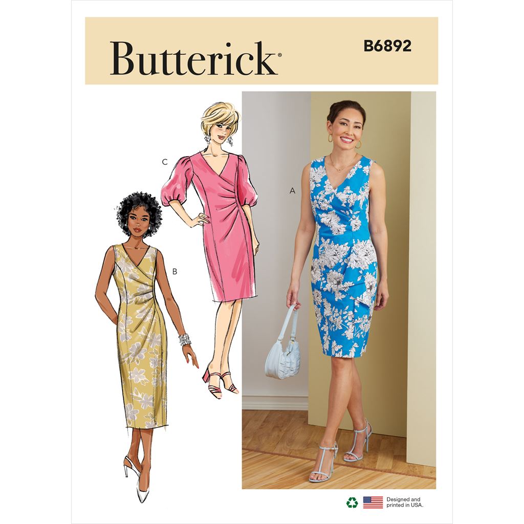 Butterick Pattern B6892 Misses' Dress 6892 - Patterns and Plains