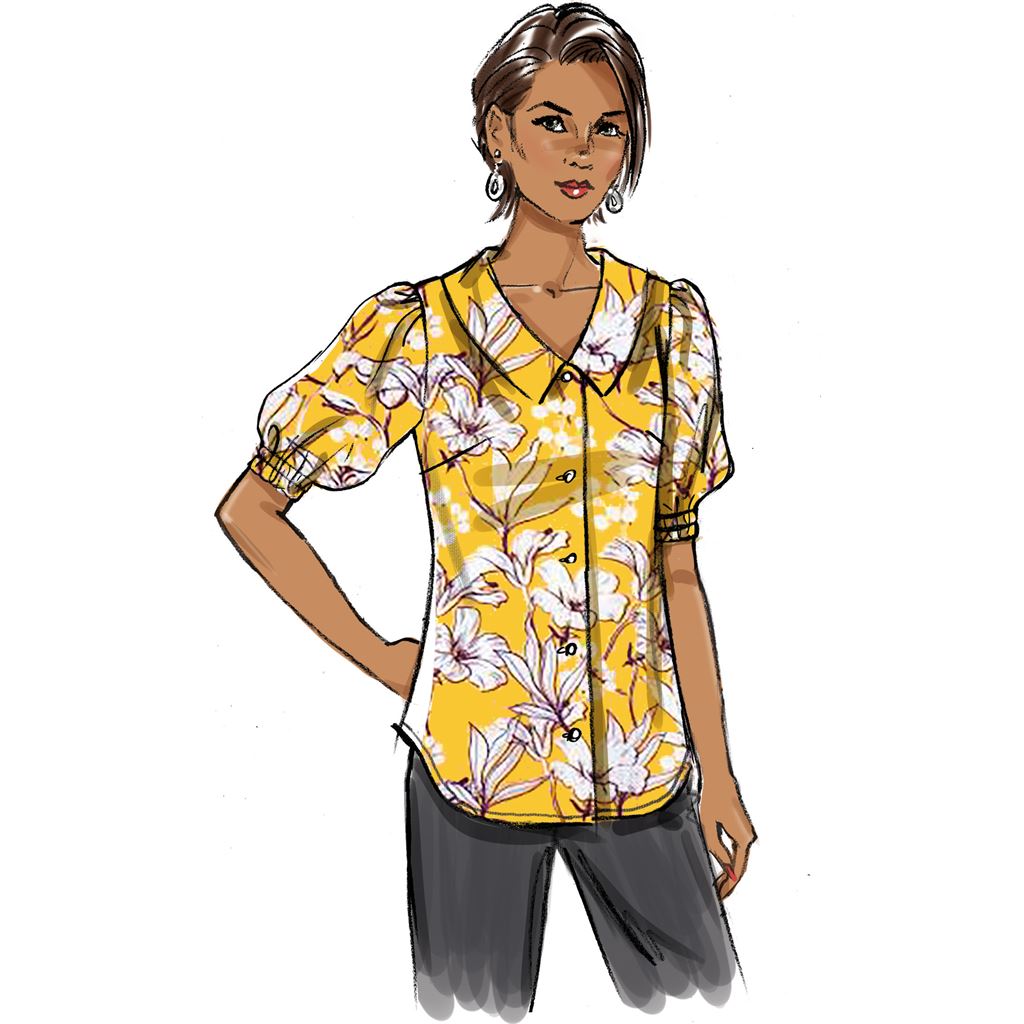 Butterick Pattern B6895 Misses Top 6895 Image 3 From Patternsandplains.com