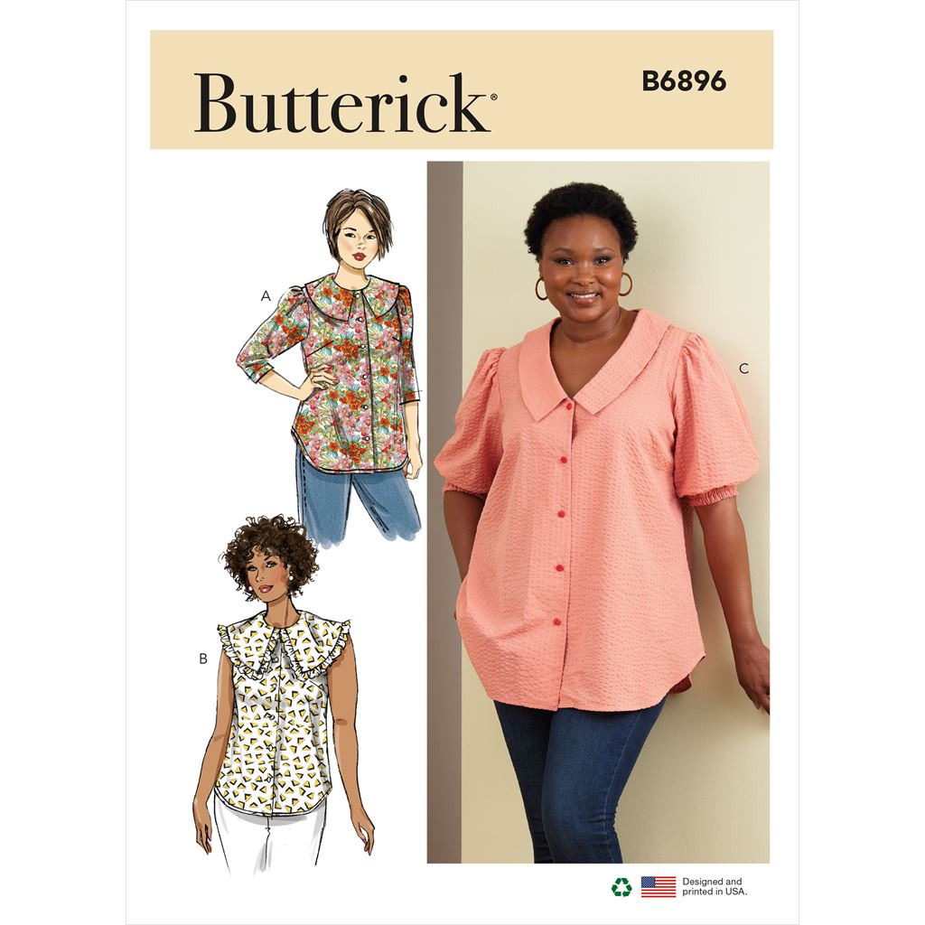 Butterick Pattern B6896 Womens Top 6896 Image 1 From Patternsandplains.com
