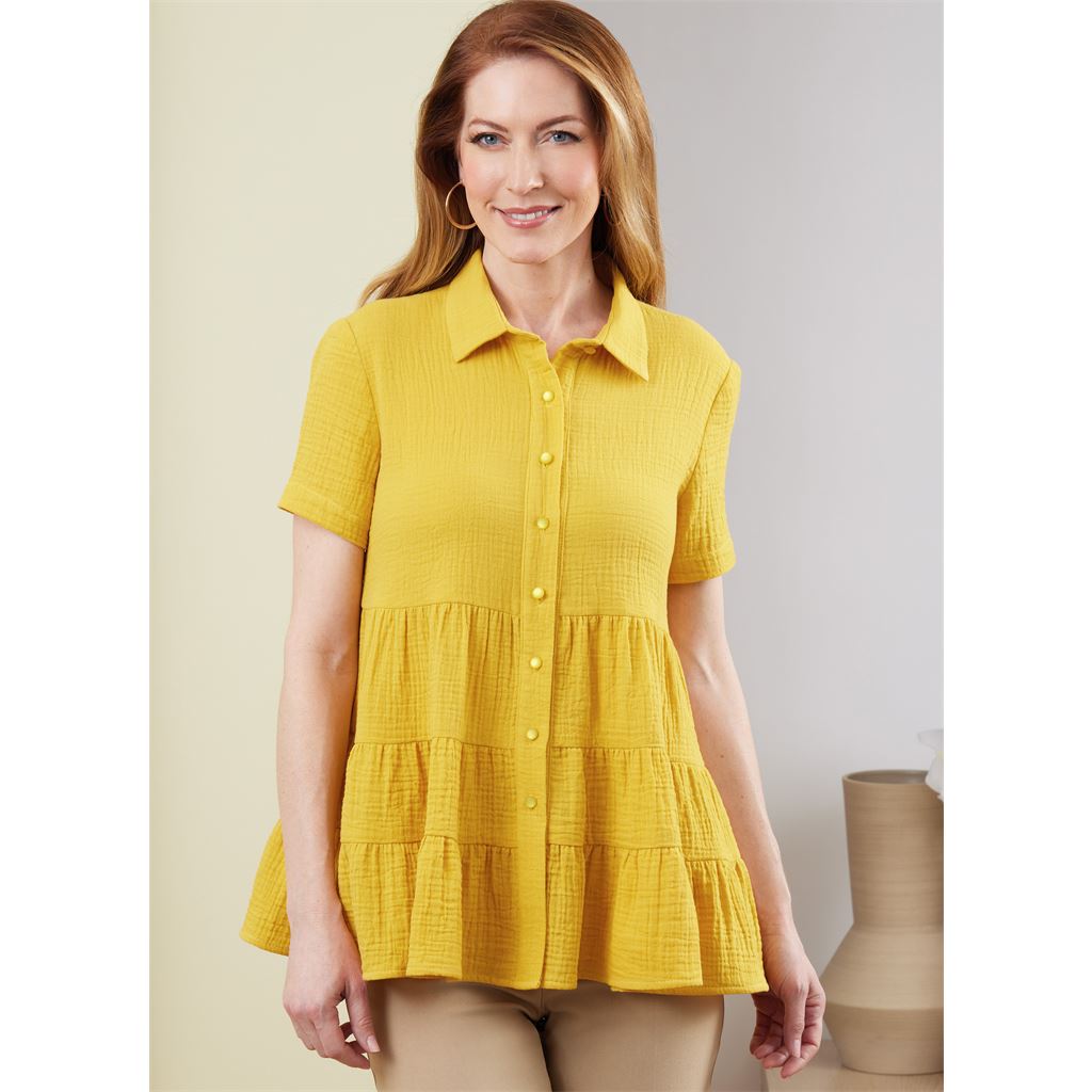 Butterick Pattern B6897 Misses Top 6897 Image 2 From Patternsandplains.com