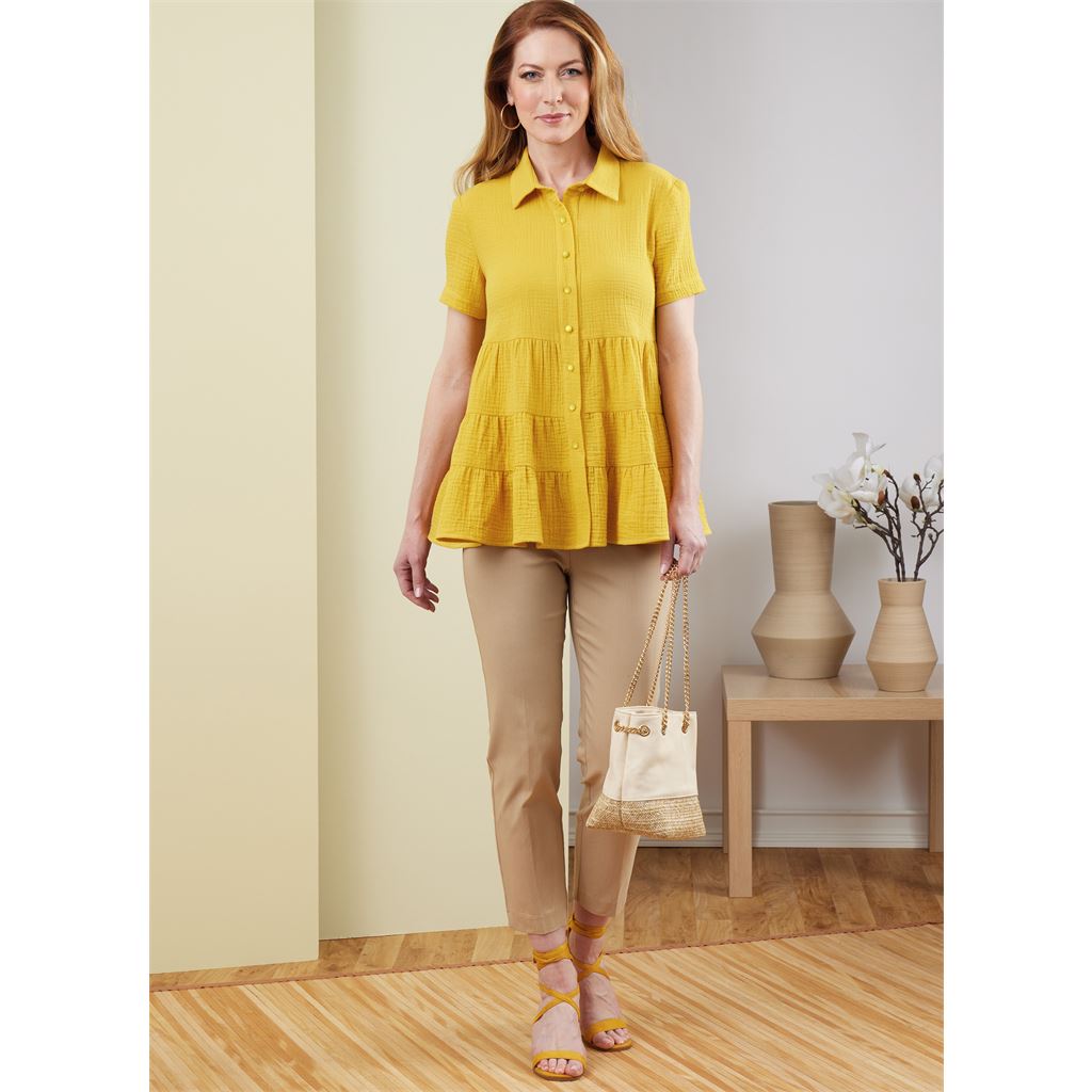 Butterick Pattern B6897 Misses Top 6897 Image 5 From Patternsandplains.com