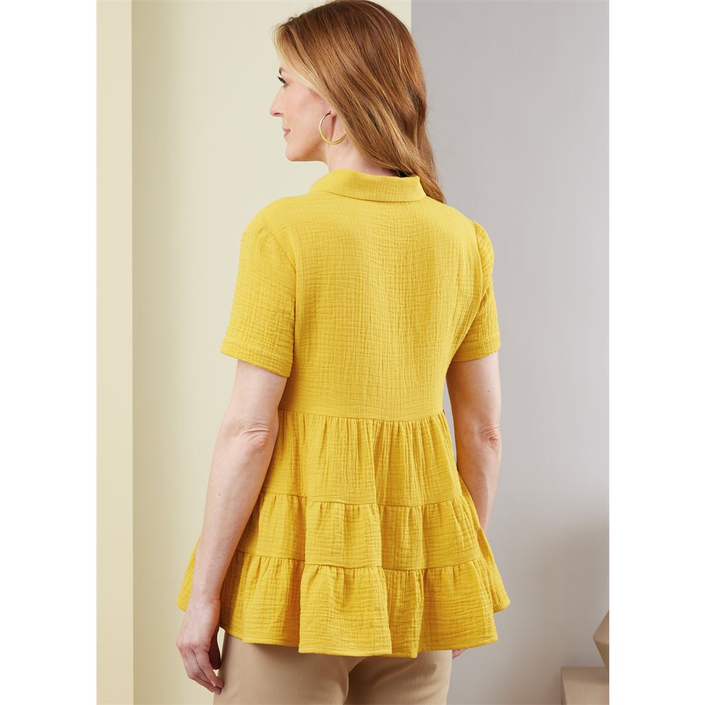 Butterick Pattern B6897 Misses Top 6897 Image 6 From Patternsandplains.com