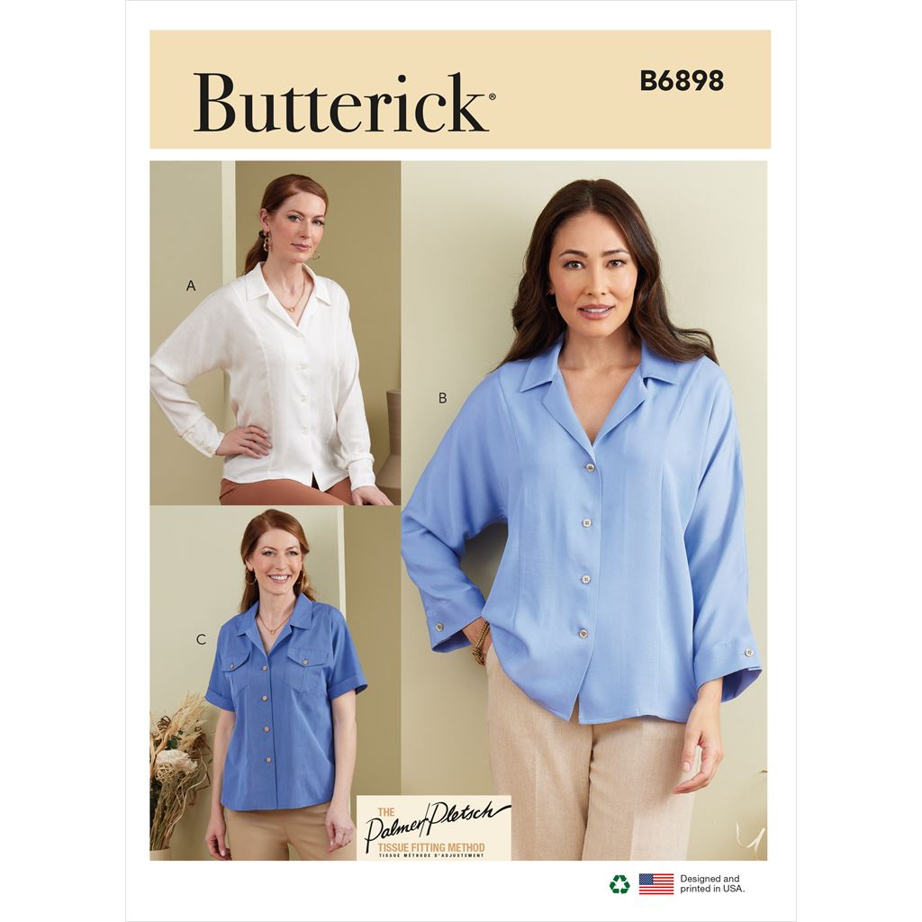 Butterick Pattern B6898 Misses Top 6898 Image 1 From Patternsandplains.com