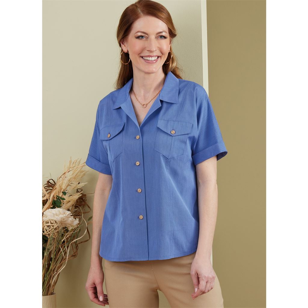 Butterick Pattern B6898 Misses Top 6898 Image 3 From Patternsandplains.com