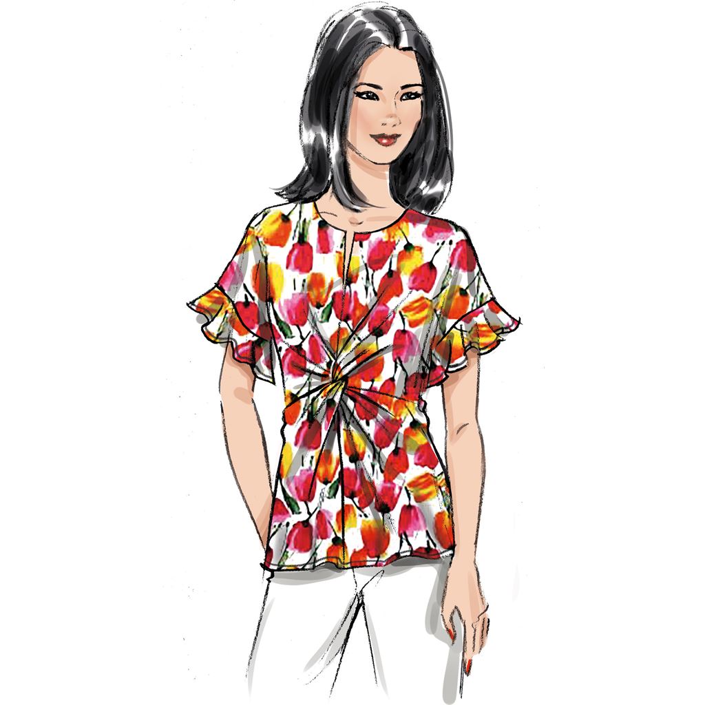 Butterick Pattern B6899 Misses Top 6899 Image 3 From Patternsandplains.com