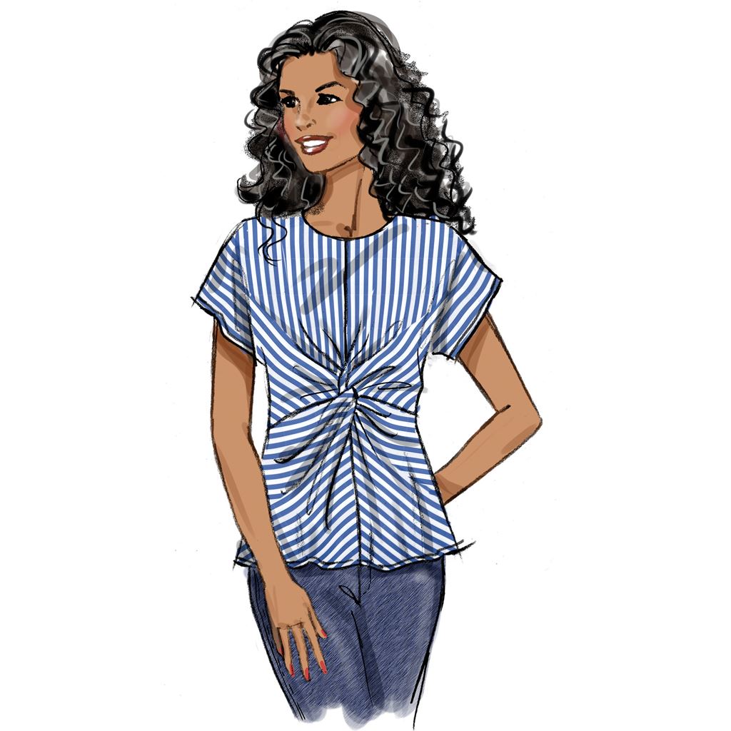 Butterick Pattern B6899 Misses Top 6899 Image 4 From Patternsandplains.com