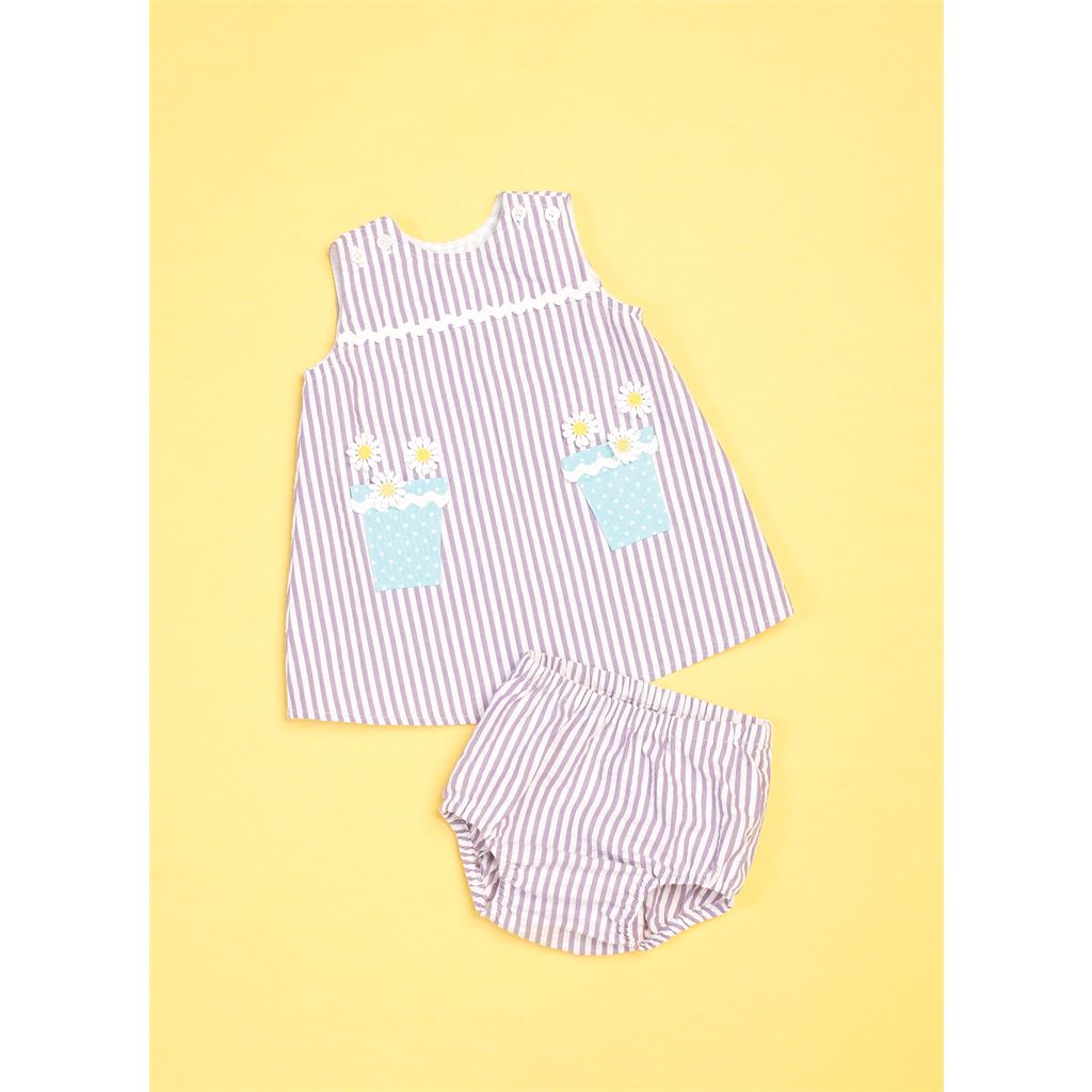 Butterick Pattern B6905 Baby Overalls Dress and Panties 6905 Image 3 From Patternsandplains.com