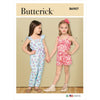 Butterick Pattern B6907 Childrens Romper Jumpsuit and Sash 6907 Image 1 From Patternsandplains.com