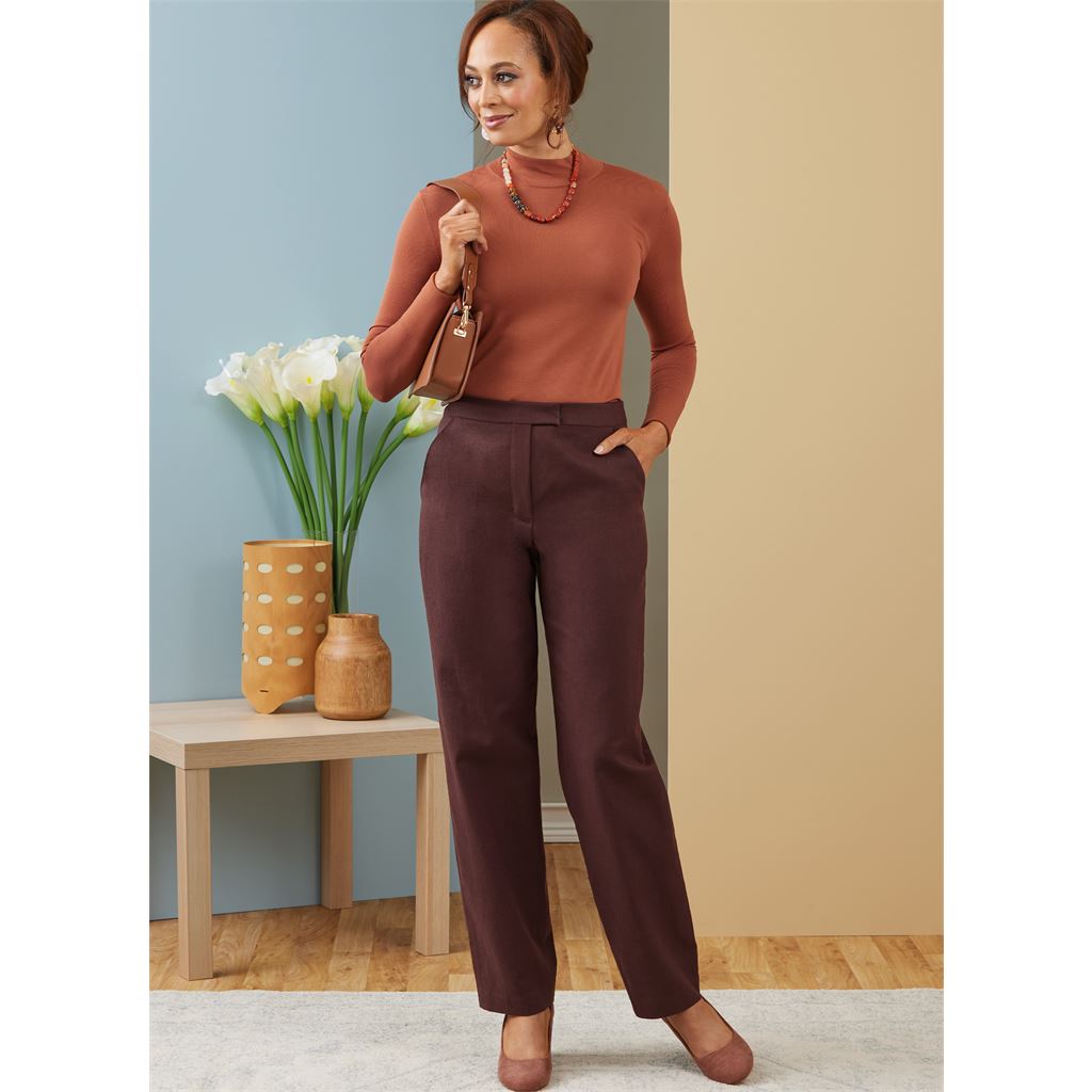 Butterick Pattern B6910 Misses Contour Band Pants by Palmer Pletsch 6910 Image 2 From Patternsandplains.com