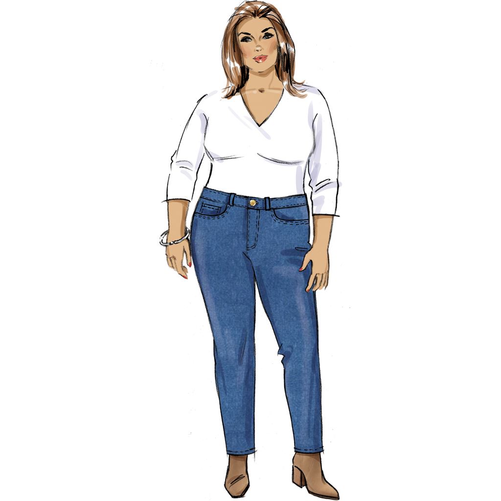 Butterick Pattern B6912 Womens Jeans by Palmer Pletsch 6912 Image 3 From Patternsandplains.com