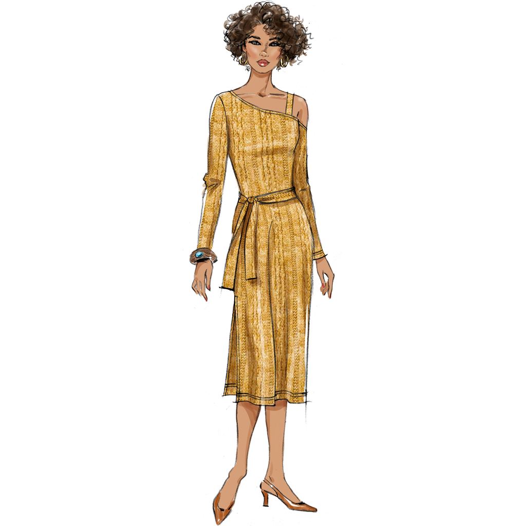 Butterick Pattern B6913 Misses Knit Dress Top Skirt and Pants 6913 Image 3 From Patternsandplains.com