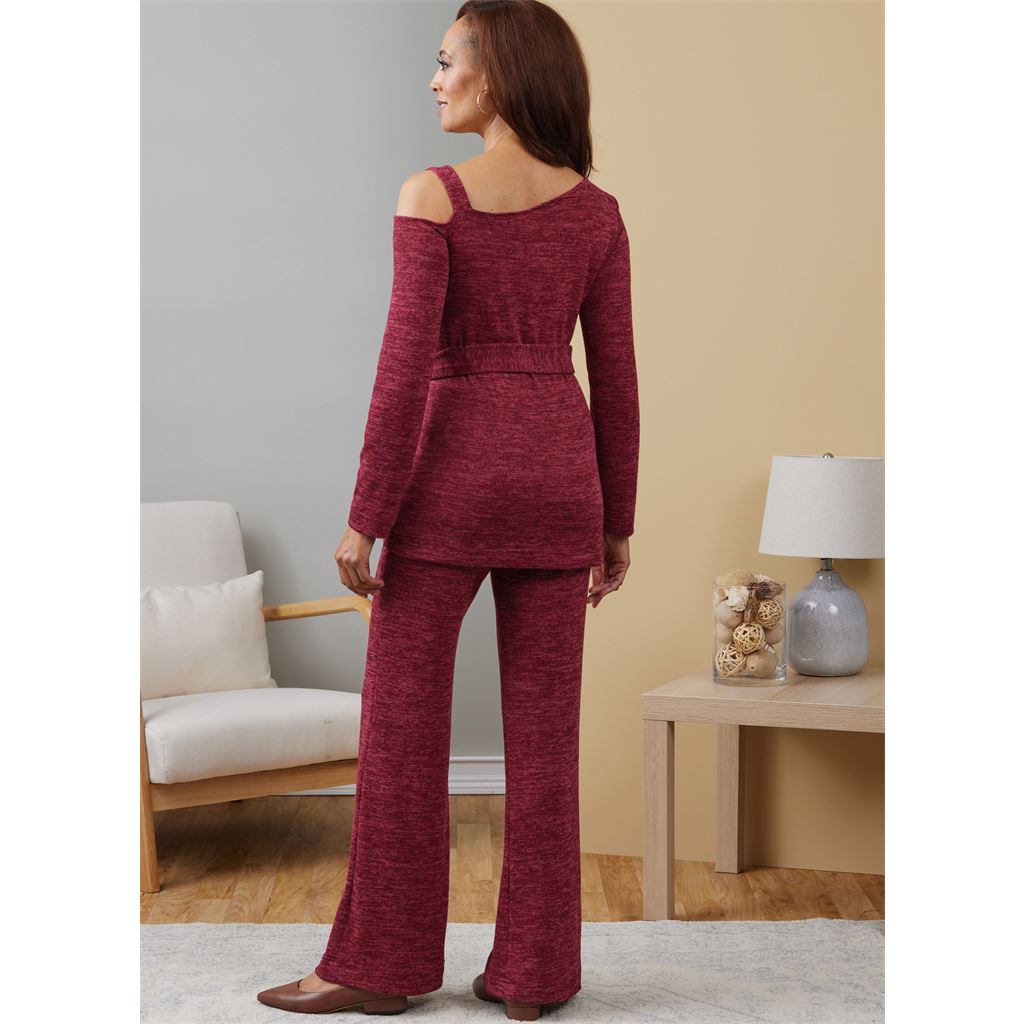 Butterick Pattern B6913 Misses Knit Dress Top Skirt and Pants 6913 Image 5 From Patternsandplains.com