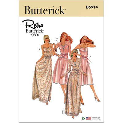 Butterick Pattern B6914 Misses Vintage Dress and Jacket 6914 Image 1 From Patternsandplains.com
