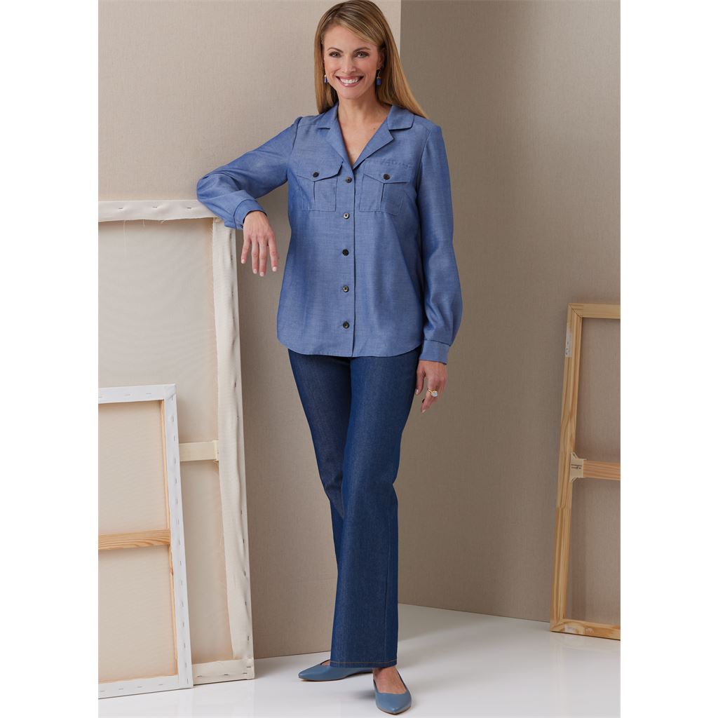 Butterick Pattern B6924 Misses Shirts By Palmer Pletsch 6924 Image 5 From Patternsandplains.com