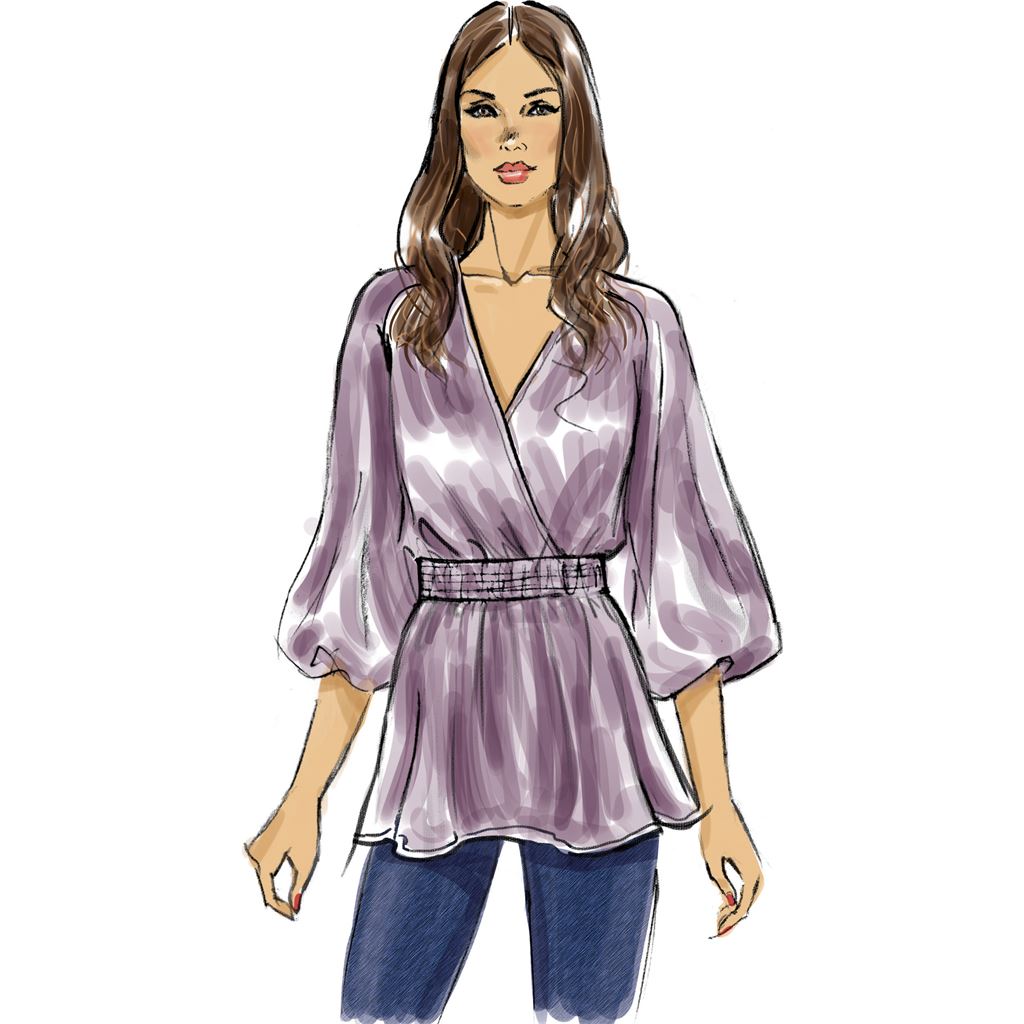 Butterick Pattern B6930 Misses Top 6930 Image 3 From Patternsandplains.com