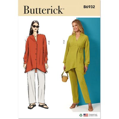 Butterick Pattern B6932 Misses Top and Pants 6932 Image 1 From Patternsandplains.com