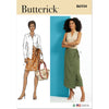 Butterick Pattern B6934 Misses Wrap Skirt in Two Lengths 6934 Image 1 From Patternsandplains.com