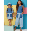 Butterick Pattern B6937 Childrens and Girls Dress Romper and Hat in Sizes S M L 6937 Image 2 From Patternsandplains.com