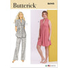 Butterick Pattern B6945 Misses Knit Lounge Top Dress and Pants 6945 Image 1 From Patternsandplains.com