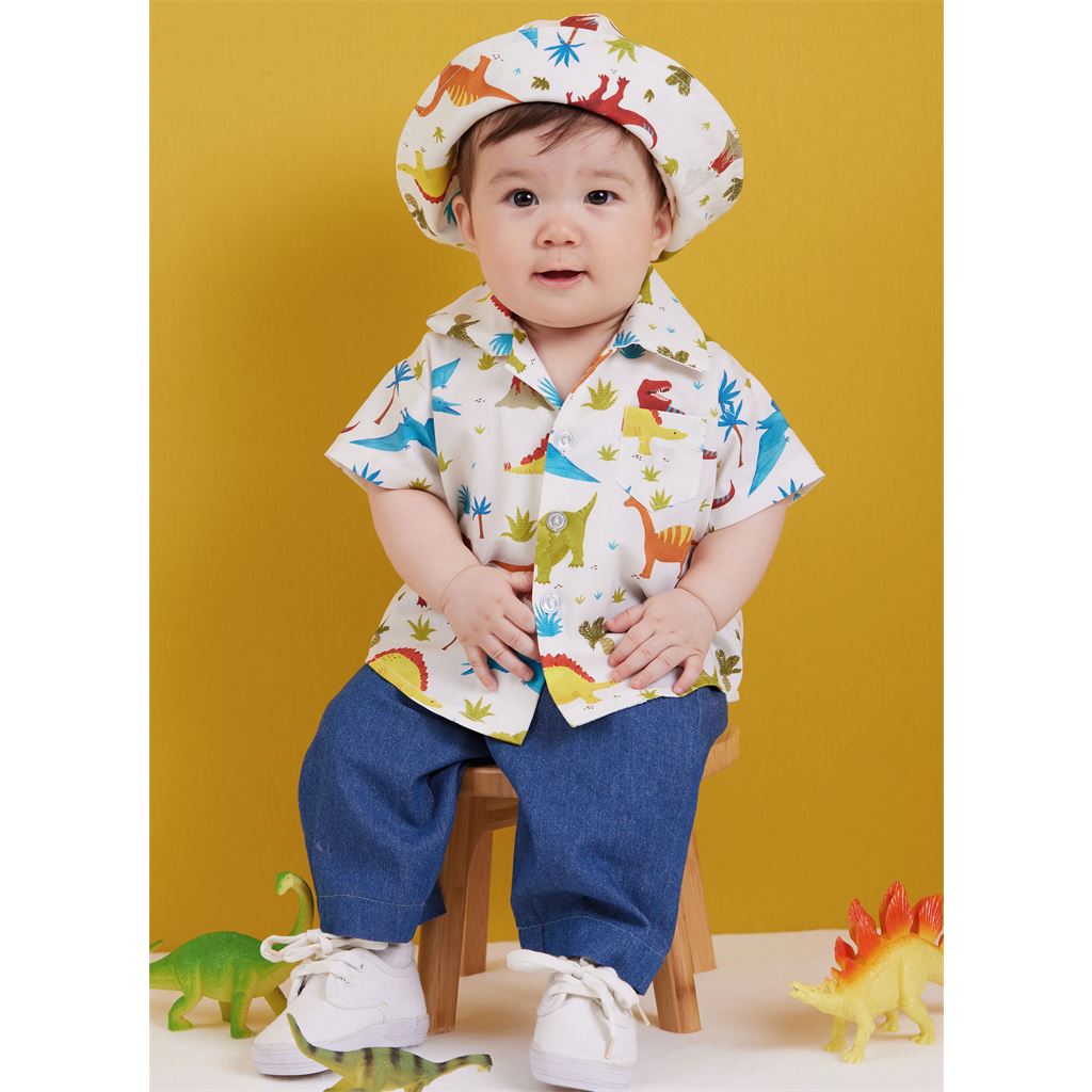 Butterick Pattern B6949 Babies Shirts T Shirt Pants and Hat 6949 Image 2 From Patternsandplains.com