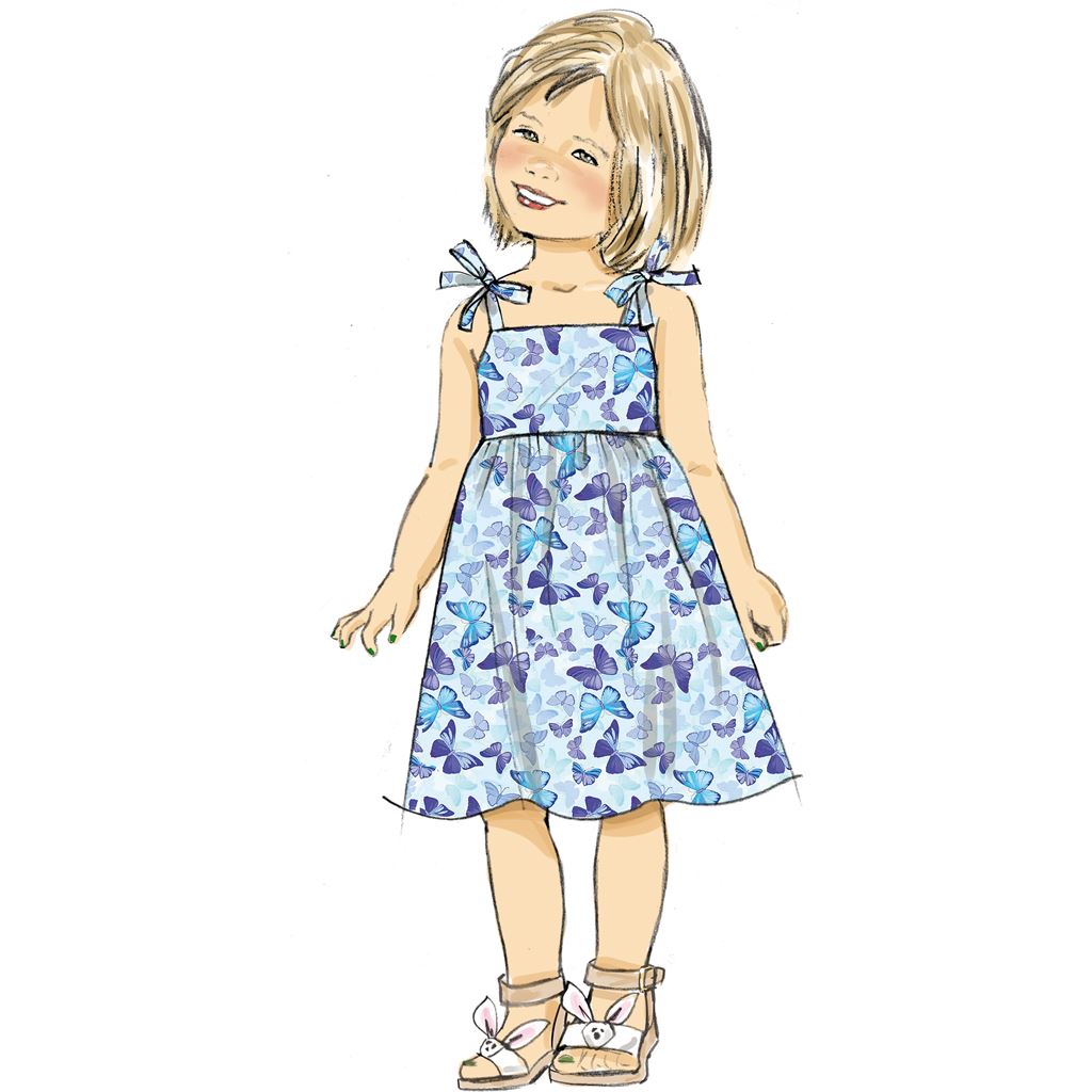 Butterick Pattern B6952 Childrens Dresses Tops Shorts and Pants 6952 Image 4 From Patternsandplains.com