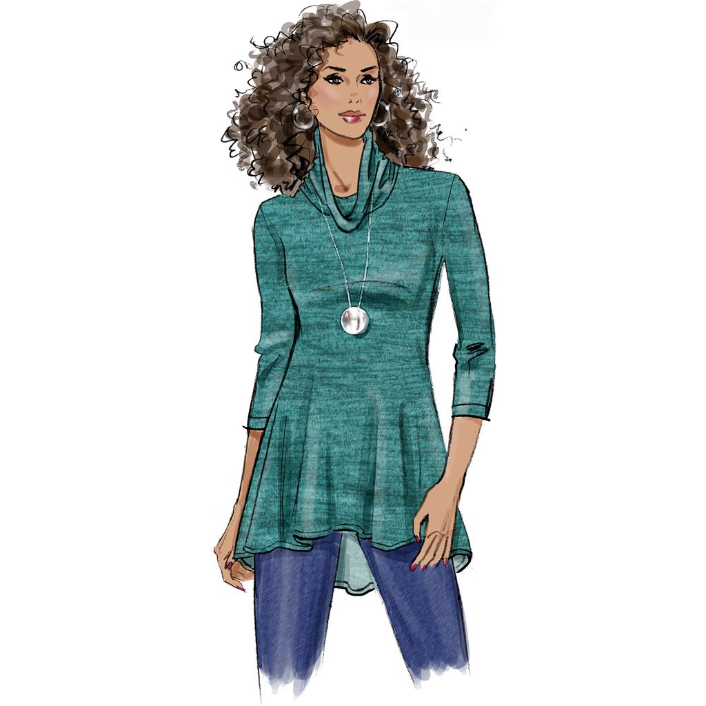 Butterick Pattern B6961 Misses Knit Tops 6961 Image 3 From Patternsandplains.com