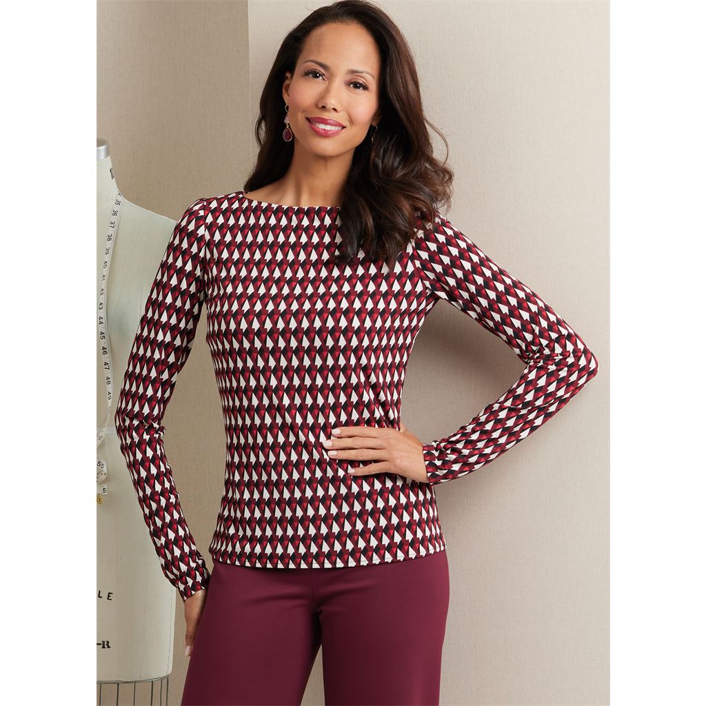 Butterick Pattern B6966 Misses Knit Tops and Pants 6966 Image 3 From Patternsandplains.com