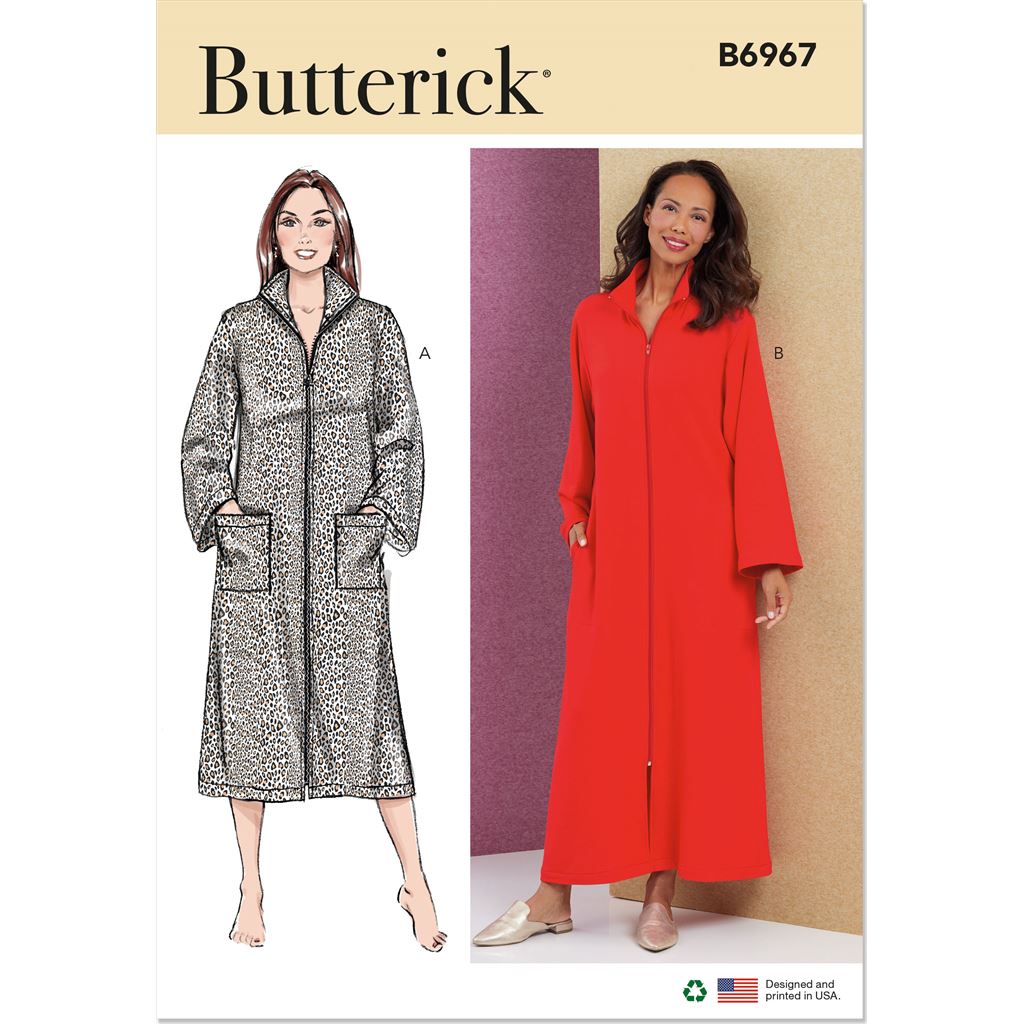 Butterick Pattern B6967 Misses and Womens Robe 6967 Image 1 From Patternsandplains.com