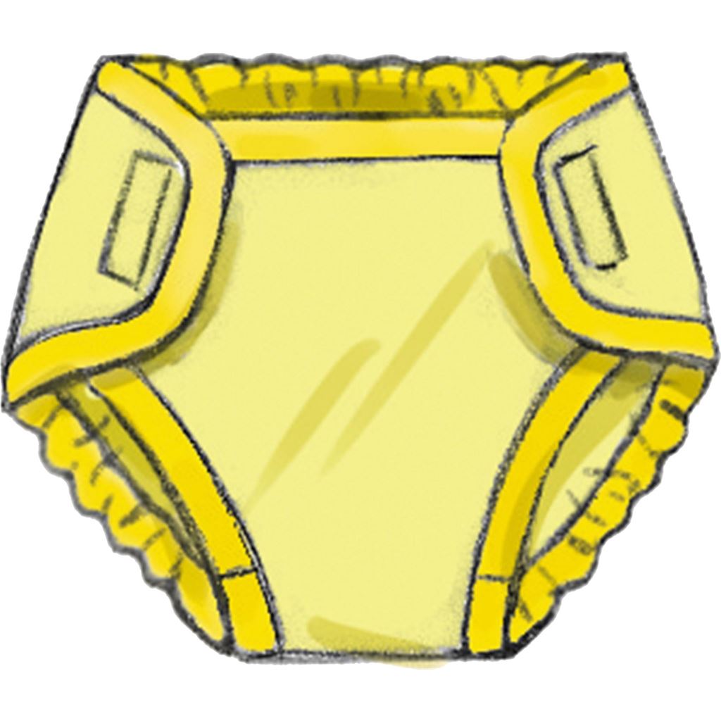 Butterick Pattern B6968 Infants Bunting Jumpsuit Shirt Diaper Cover Hat Bib Mittens Booties and Blanket 6968 Image 7 From Patternsandplains.com