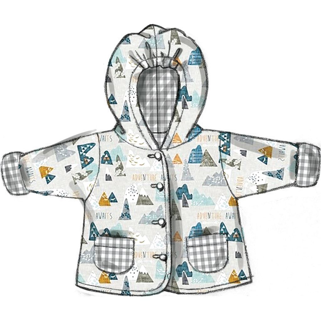 Butterick Pattern B6969 Infants Jacket Overalls Pants Hats and Mittens 6969 Image 4 From Patternsandplains.com