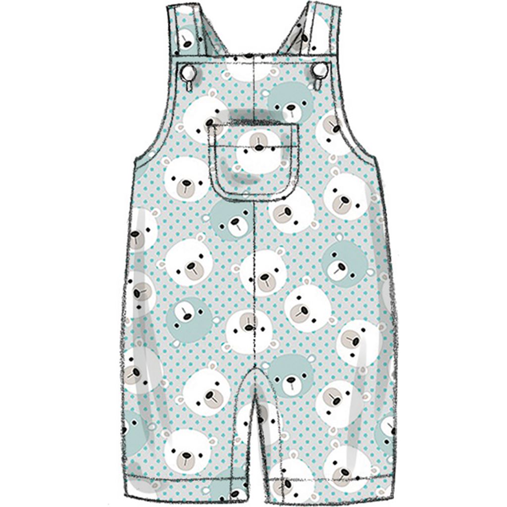 Butterick Pattern B6969 Infants Jacket Overalls Pants Hats and Mittens 6969 Image 5 From Patternsandplains.com