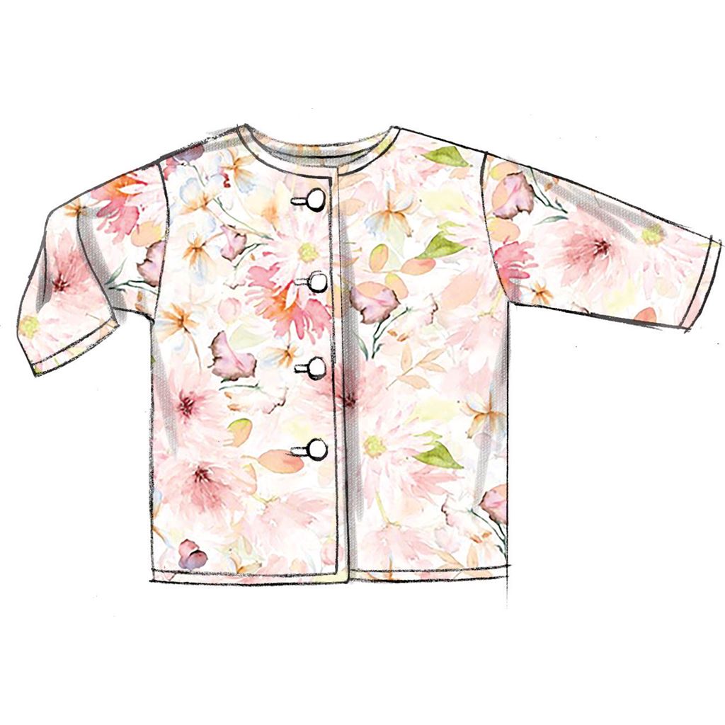 Butterick Pattern B6970 Infants Jacket Tops Dress Rompers Diaper Cover and Hat 6970 Image 3 From Patternsandplains.com