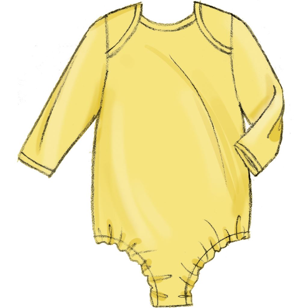 Butterick Pattern B6970 Infants Jacket Tops Dress Rompers Diaper Cover and Hat 6970 Image 7 From Patternsandplains.com