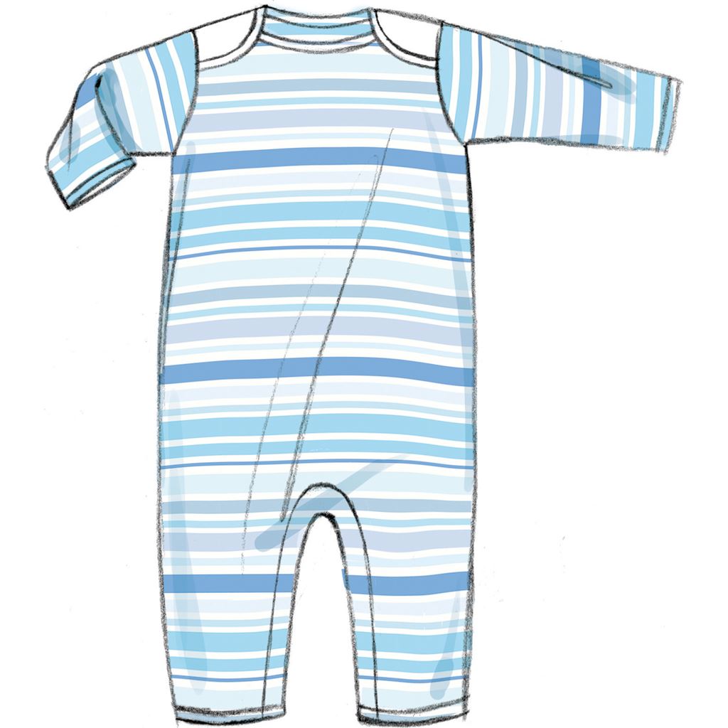 Butterick Pattern B6970 Infants Jacket Tops Dress Rompers Diaper Cover and Hat 6970 Image 8 From Patternsandplains.com