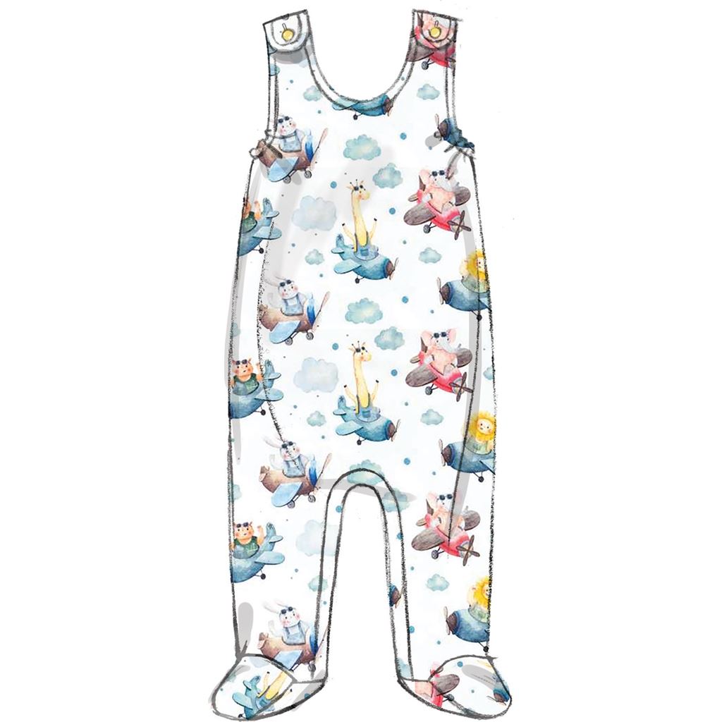 Butterick Pattern B6970 Infants Jacket Tops Dress Rompers Diaper Cover and Hat 6970 Image 9 From Patternsandplains.com