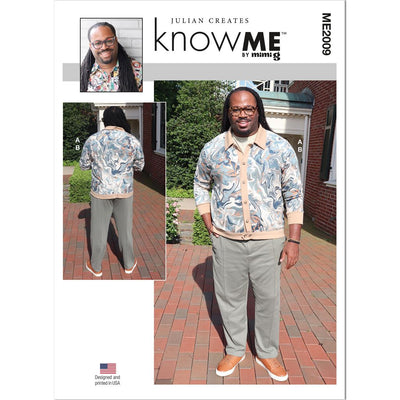 Know Me Pattern ME2009 Mens Knit Button Up Top and Pants by Julian Creates 2009 Image 1 From Patternsandplains.com