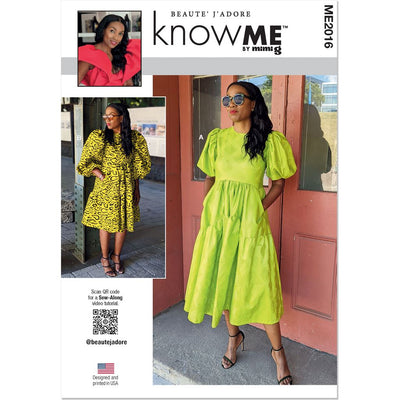 Know Me Pattern ME2016 Misses Dress by Beaute Jadore 2016 Image 1 From Patternsandplains.com