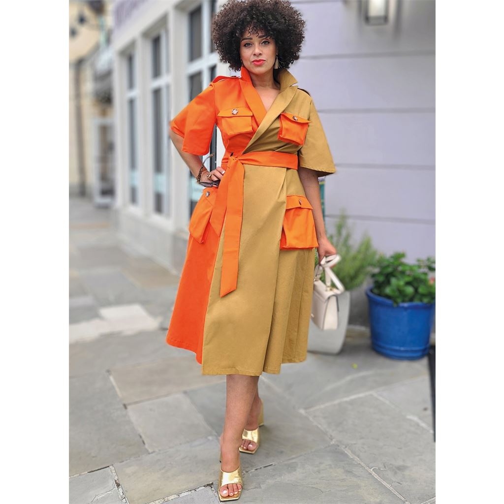 Know Me Pattern ME2020 Misses and Womens Wrap Dress With Belt by Keechii B Style 2020 Image 2 From Patternsandplains.com