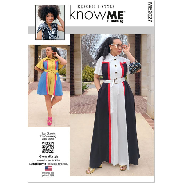 Know Me Pattern ME2027 Misses' and Women's Romper and Jumpsuit 2027 ...