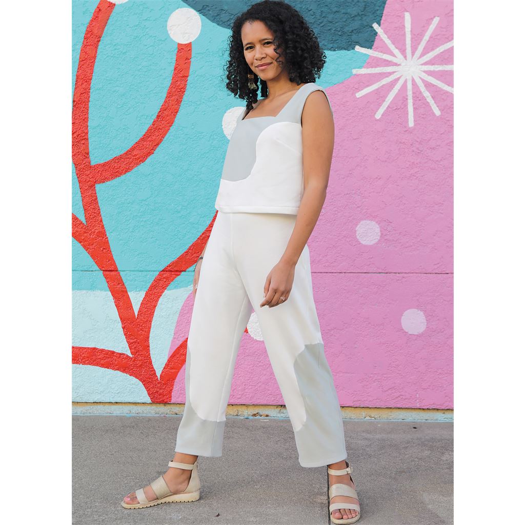 Know Me Pattern ME2033 Misses Crop Tops and Pants 2033 Image 2 From Patternsandplains.com