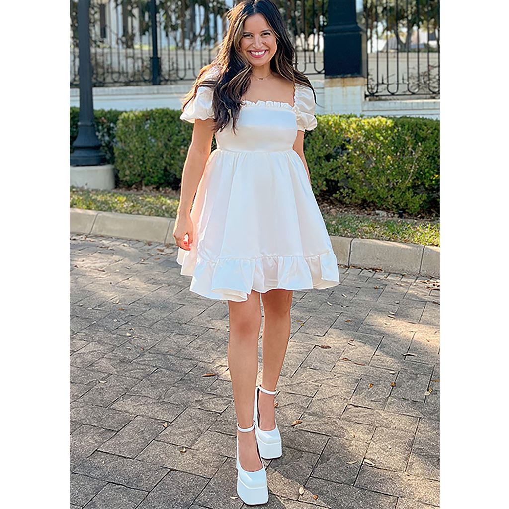 Know Me Pattern ME2039 Misses Baby Doll Dress with Sleeve Variations 2039 Image 4 From Patternsandplains.com