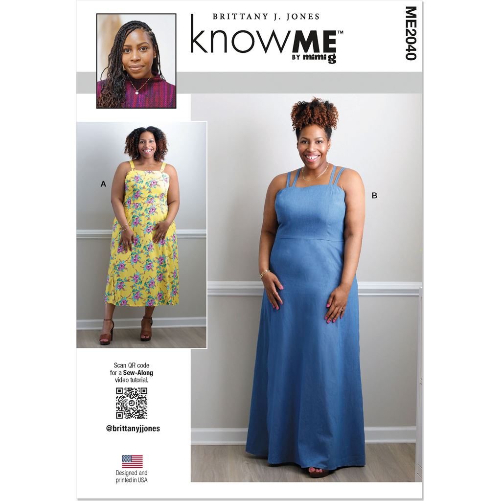 Know Me Pattern ME2040 Misses and Womens Dress in Two Lengths 2040 Image 1 From Patternsandplains.com