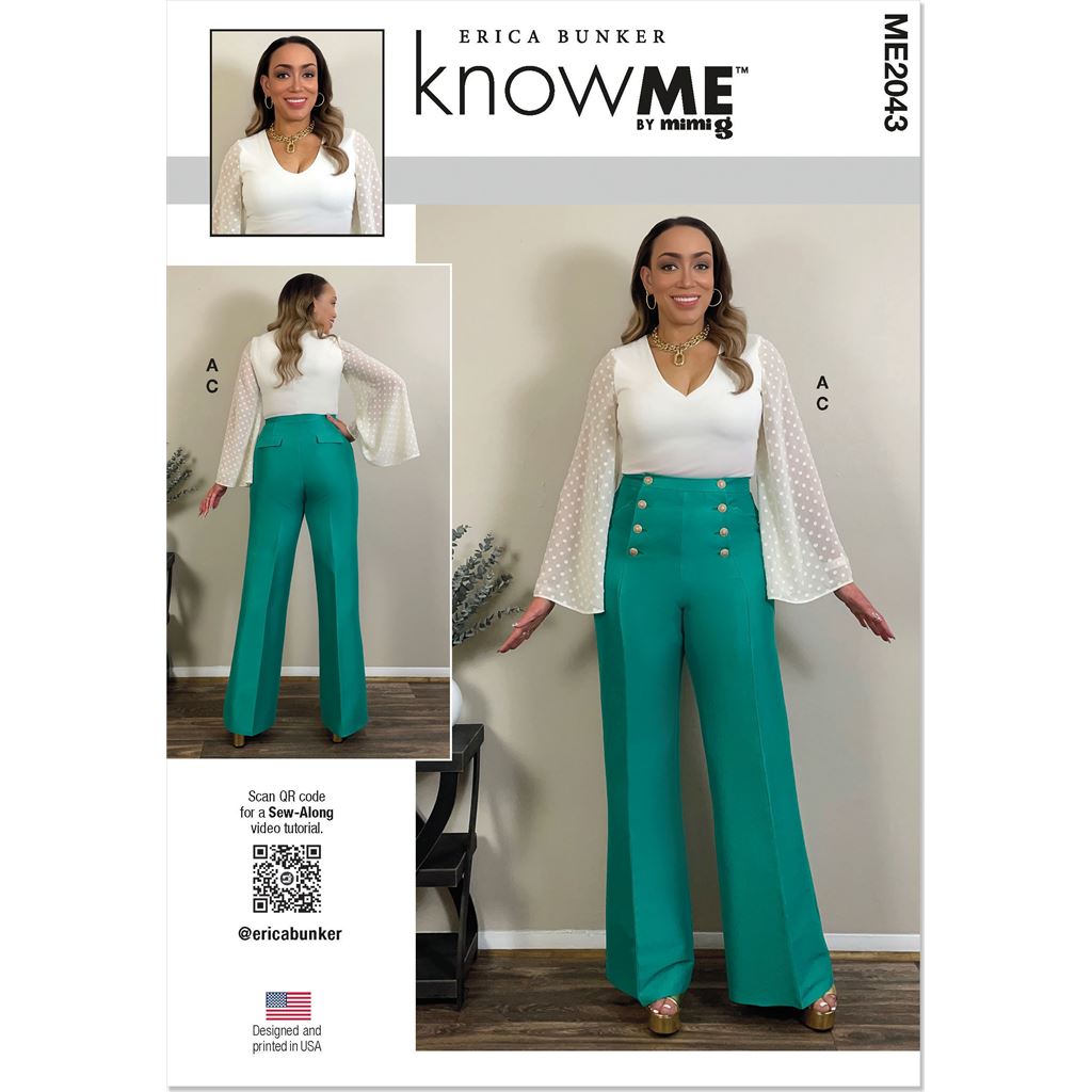 Know Me Pattern ME2043 Misses Bodysuits and Pants 2043 Image 1 From Patternsandplains.com