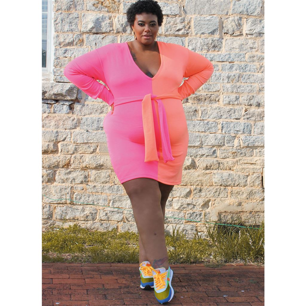 Know Me Pattern ME2050 Misses and Womens Knit Dress in Two Lengths by Aaronica B. Cole 2050 Image 4 From Patternsandplains.com